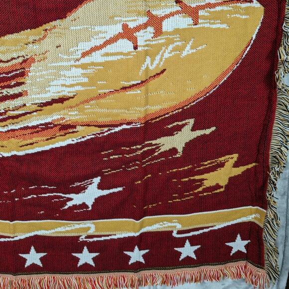 San Francisco 49ers Football blanket NFL Triple Woven Jacquard Throw 50 x 60" - Picture 10 of 11